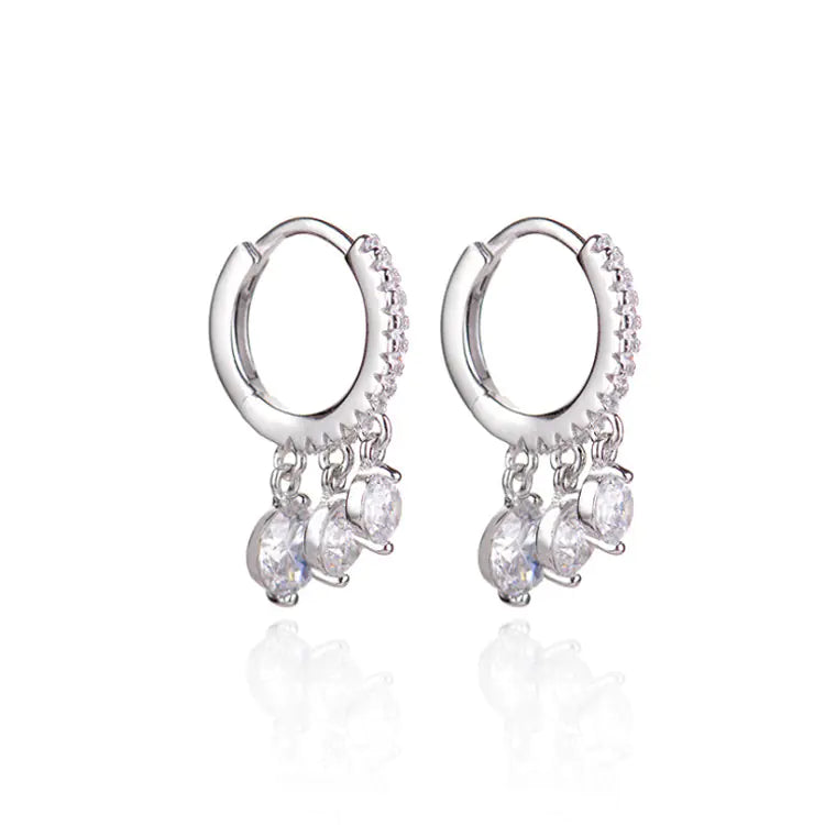 925 Sterling Silver Water Drop Earrings – Elegant Teardrop Design