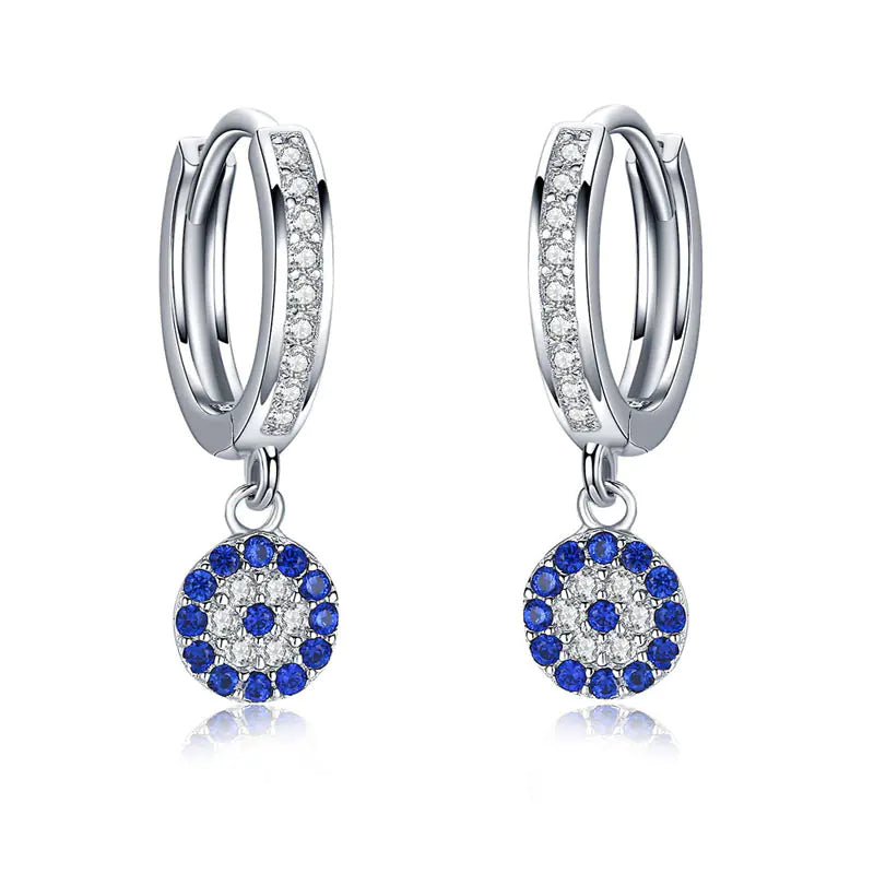 925 Sterling Silver Blue Happiness Earrings – Gold & Silver Options