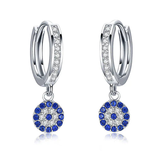 925 Sterling Silver Blue Happiness Earrings – Gold & Silver Options