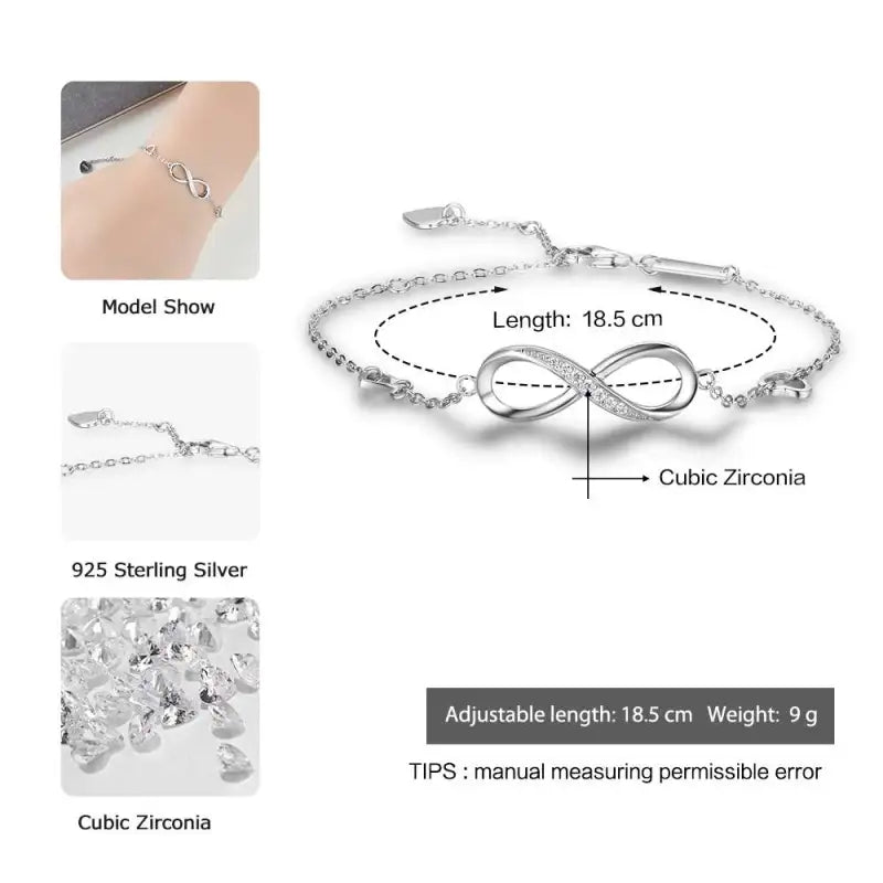 Infinity Silver Bracelet