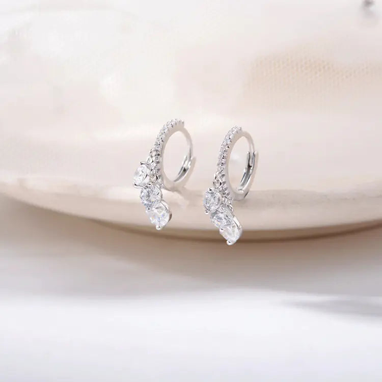 925 Sterling Silver Water Drop Earrings – Elegant Teardrop Design