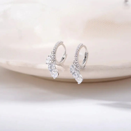 925 Sterling Silver Water Drop Earrings – Elegant Teardrop Design