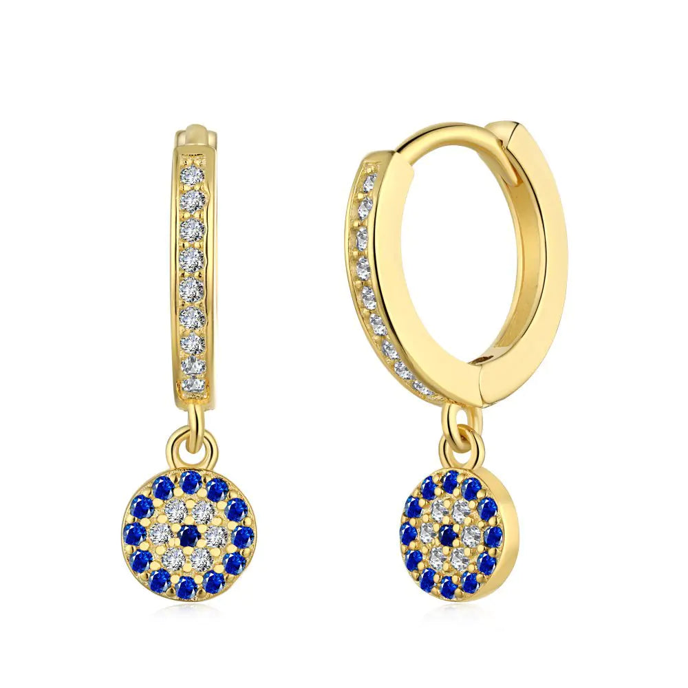 925 Sterling Silver Blue Happiness Earrings – Gold & Silver Options